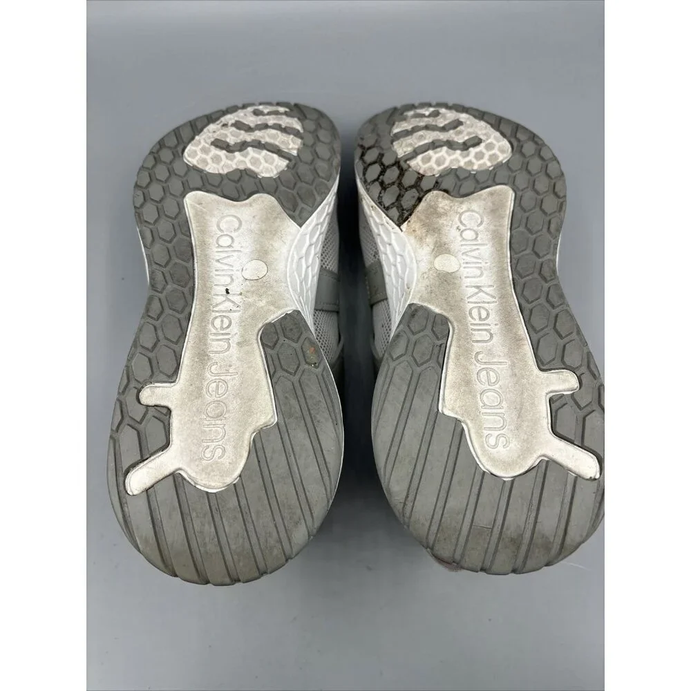 Calvin Klein Aleah Trainer Sneakers Gray Womens 9 Casual‎ Comfort